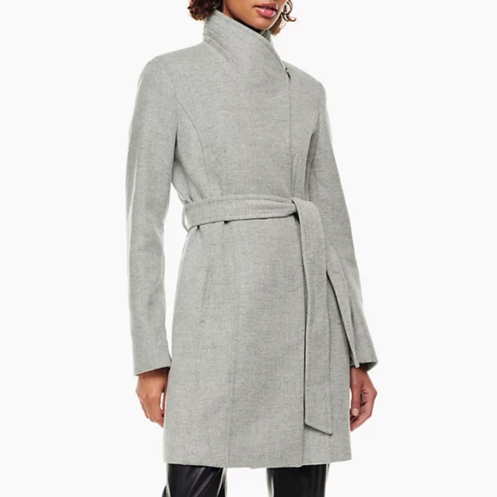 Babaton Gray Women's Coat - Picture 2 of 16